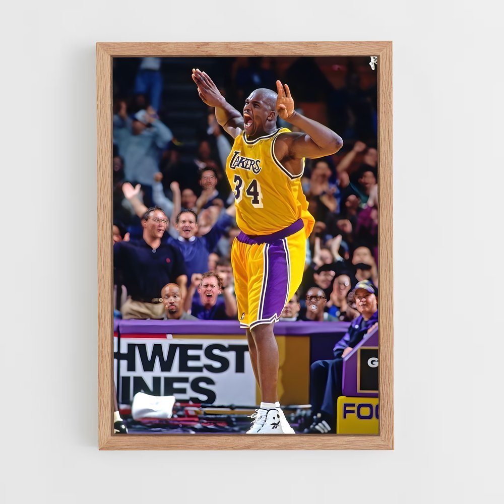 Poster Shaquille de basket – affiche Basketball (vue 4)
